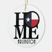 ZUHAUSE Arlington Texas Keramik Ornament (Links)