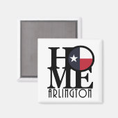 ZUHAUSE Arlington Texas Magnet (Vorderseite/Rückseite)
