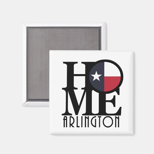 ZUHAUSE Arlington Texas Magnet (Vorderseite/Rückseite)