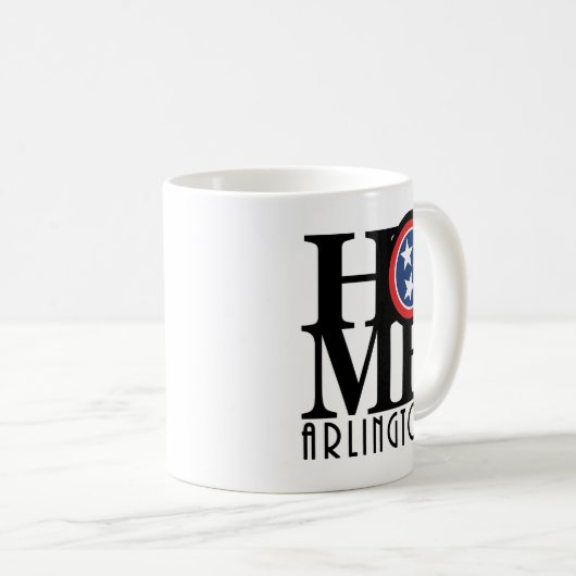 ZUHAUSE Arlington TN 11oz Kaffeetasse (VorderseiteRechts)
