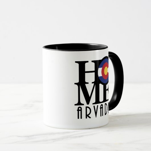 ZUHAUSE Arvada Coloado 11oz Tasse (VorderseiteRechts)