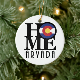 ZUHAUSE Arvada Colorado Keramik Ornament