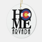 ZUHAUSE Arvada Colorado Keramik Ornament (Links)