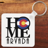 ZUHAUSE Arvada Colorado Schlüsselanhänger (Rückseite)