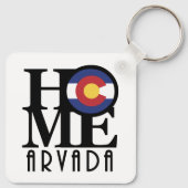 ZUHAUSE Arvada Colorado Schlüsselanhänger (Rückseite)