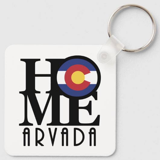 ZUHAUSE Arvada Colorado Schlüsselanhänger (Rückseite)
