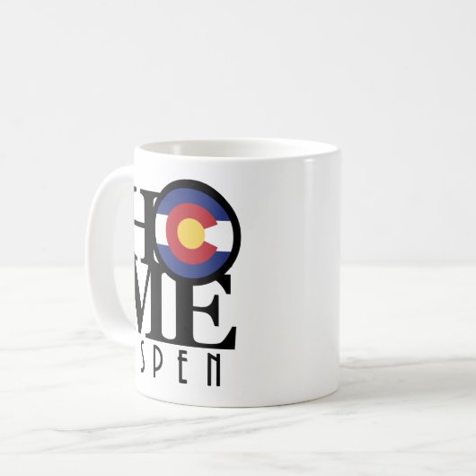 ZUHAUSE Aspen Colorado 11oz Kaffeetasse (Vorderseite Links)