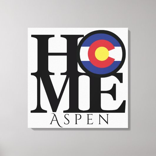 ZUHAUSE Aspen Colorado Leinwand Art (Vorderseite)