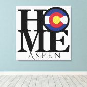 ZUHAUSE Aspen Colorado Leinwand Art (Insitu (Holzboden))