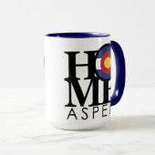 ZUHAUSE Aspen Colorado Tasse (VorderseiteRechts)