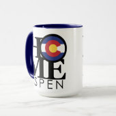 ZUHAUSE Aspen Colorado Tasse (Vorderseite Links)