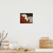 "Zuhause at Last" Windhund-Kunstposter Poster (Küche)