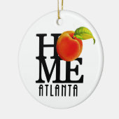 ZUHAUSE Atlanta Georgia Keramik Ornament (Links)