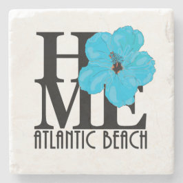 ZUHAUSE Atlantic Beach Blue Hibiskus Steinuntersetzer