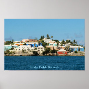 Zuhause auf dem Großen Ton, Sandys Parish, Bermuda Poster