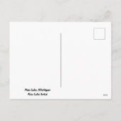 Zuhause auf dem Piniensee Feiertagspostkarte (Rückseite)