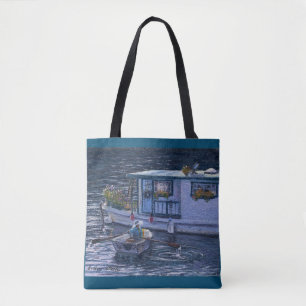 "Zuhause auf dem Wasser" Tote-Tasche Tasche