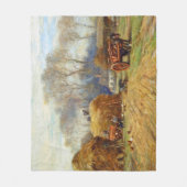 Zuhause auf der Hay Farm Wilhelm Blacklock Fleecedecke (Vorderseite)