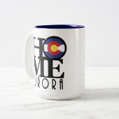 ZUHAUSE Aurora Colorado 15oz Zweifarbige Tasse (Vorderseite Links)