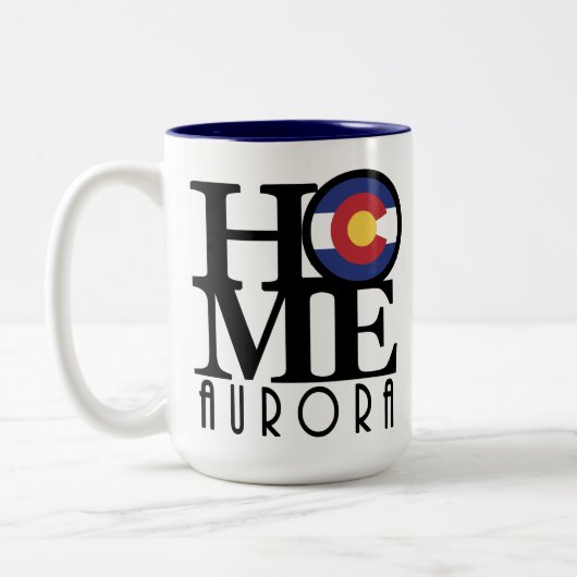ZUHAUSE Aurora Colorado 15oz Zweifarbige Tasse (Links)