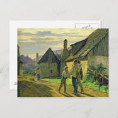 Zuhause aus dem Krieg, 1859 Postkarte (Vorne/Hinten)