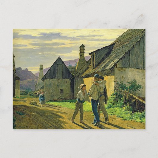 Zuhause aus dem Krieg, 1859 Postkarte (Vorderseite)