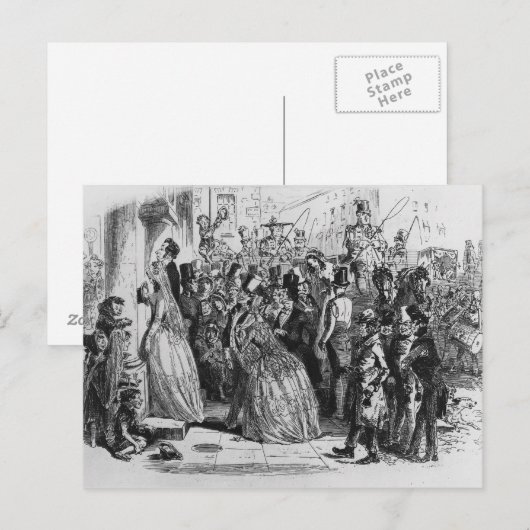 Zuhause aus der Kirche Postkarte (Vorne/Hinten)