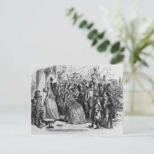 Zuhause aus der Kirche Postkarte (Stehend Vorderseite)