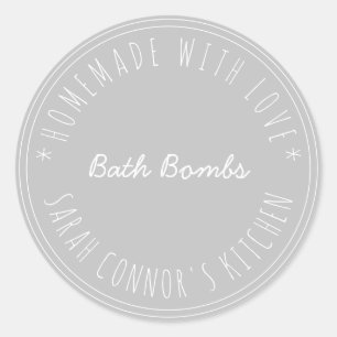 Zuhause aus Liebe Bath Bombs Kraft Wellness-Center Runder Aufkleber