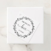 Zuhause aus Liebe typografisch Geschenkanhänger (Beispiel)
