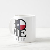 ZUHAUSE Austin Texas 11oz Kaffeetasse (Vorderseite Links)