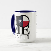 ZUHAUSE Austin Texas 15oz Tasse (Vorderseite Links)