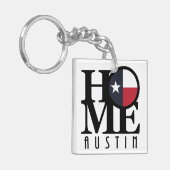 ZUHAUSE Austin Texas Schlüsselanhänger (Vorderseite links)