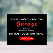 Zuhause Auto Mechanische Garage Flying Tools Akryl Acrylschild (Neutral)