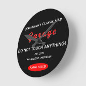 Zuhause Auto Mechanische Garage Flying Tools Wall Runde Wanduhr (Winkel)