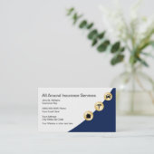 Zuhause-Auto und Krankenversicherung Visitenkarte (Stehend Vorderseite)
