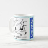 Zuhause Backen Cooking Dinner in Kitchen Fun Carto Kaffeetasse (Vorderseite Links)