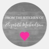 Zuhause Backen Runder Aufkleber (Vorderseite)