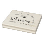 Zuhause-Bäckerei-Logo im klassischen Stil Gummistempel (Stempel)