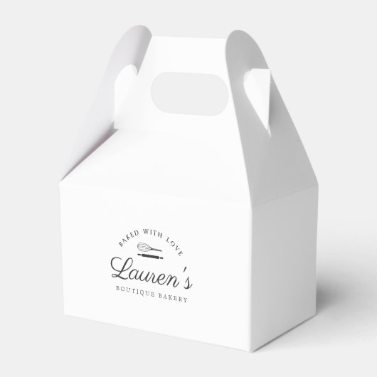 Zuhause-Bäckerei-Logo-Konditorei im klassischen St Geschenkschachtel (Vorderseite)