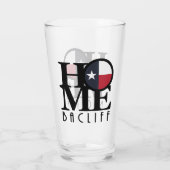 ZUHAUSE Bacliff Texas Glas (Rückseite)