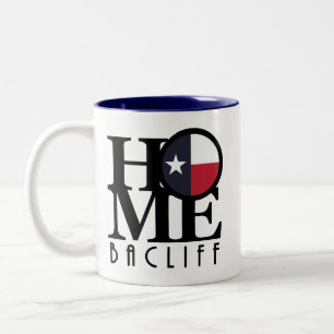 ZUHAUSE Bacliff Texas Zweifarbige Tasse