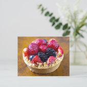 Zuhause Baked Berry Tart Postkarte (Stehend Vorderseite)