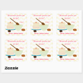 Zuhause Baked Goodies Geschenktafel Quadratischer Aufkleber (Blatt)