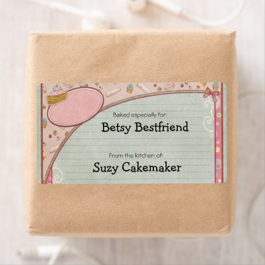 Zuhause-Baked Goods Personalisiert Labels (Insitu)