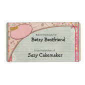 Zuhause-Baked Goods Personalisiert Labels (Vorne)