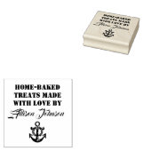 Zuhause-Baked Leckereien mit Liebe von IHREM NAMEN Gummistempel (Stempel)