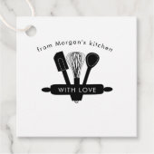 Zuhause Baked | Personalisierte Liebesmarken Geschenkanhänger (Vorderseite)