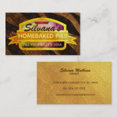 Zuhause Baked Pies Parco Civico-Ciani Visitenkarte (Vorne/Hinten)