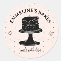 Zuhause Baker Kochen Illustrierter Kuchen aus Lieb